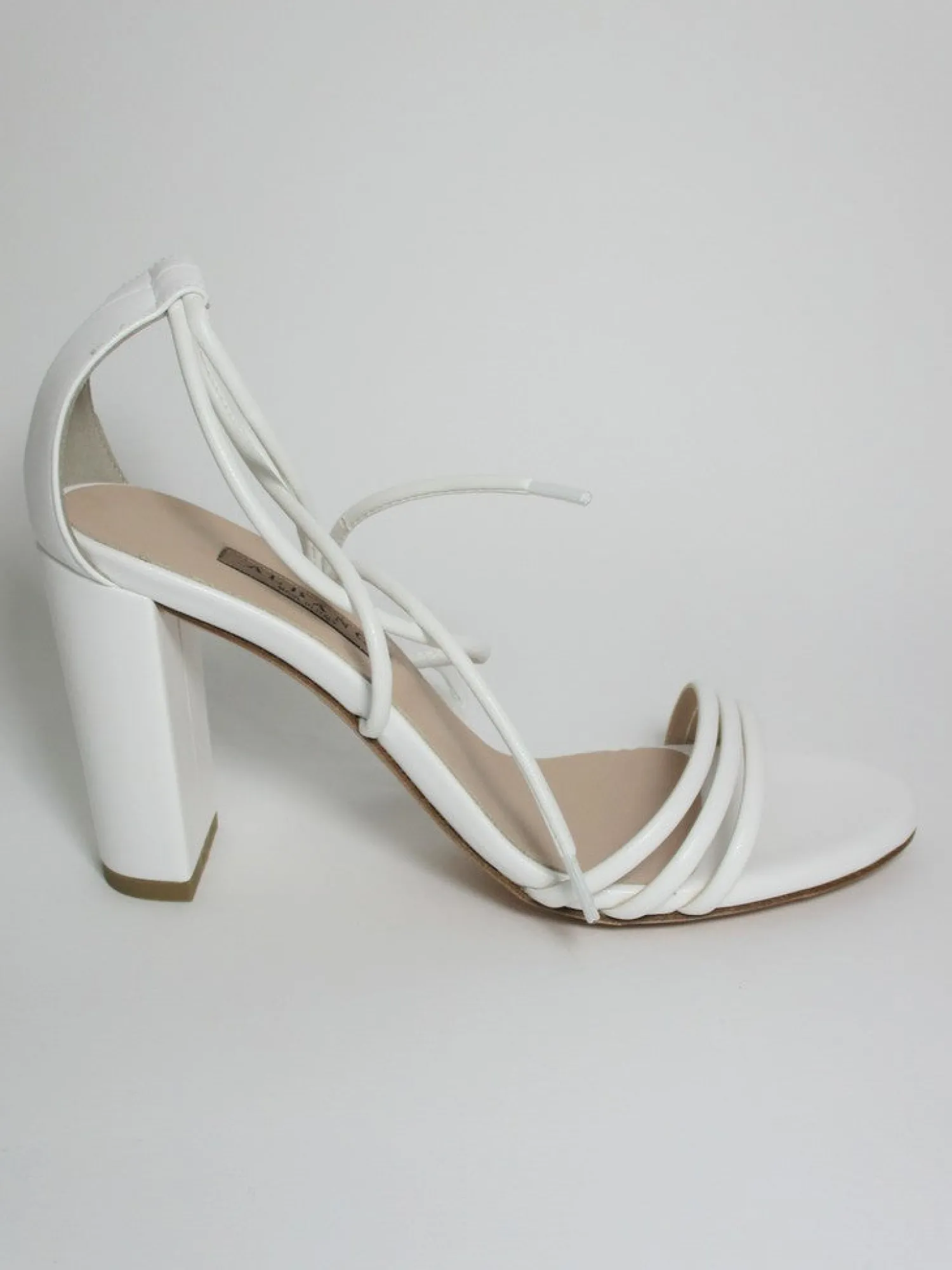 Sandalo pelle donna 8078 bianco<Albano Best