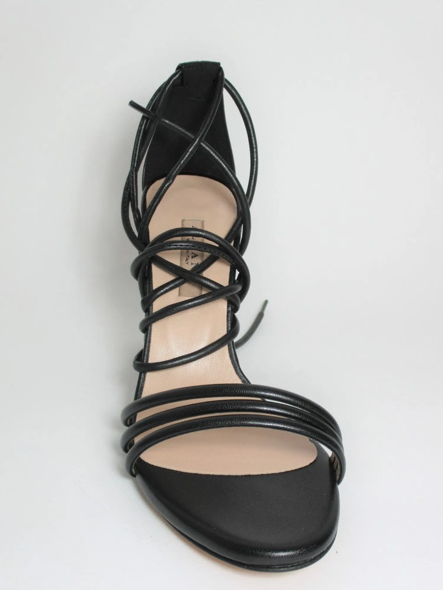 Sandalo pelle donna 8078 nero<Albano Best
