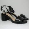 Sandalo pelle donna Maggie Nero<Apepazza Hot