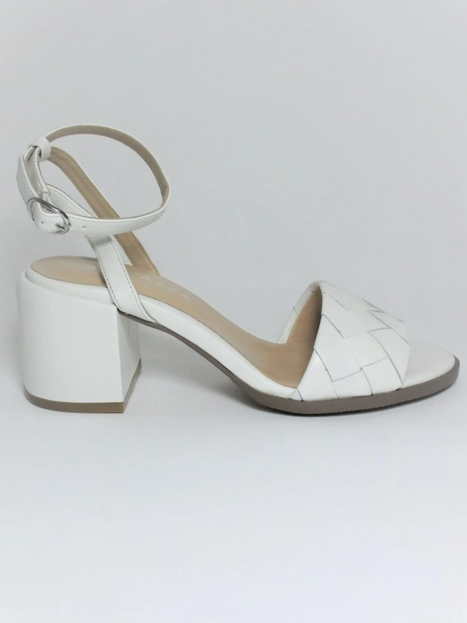 Sandalo pelle donna Maggie Bianco<Apepazza Best