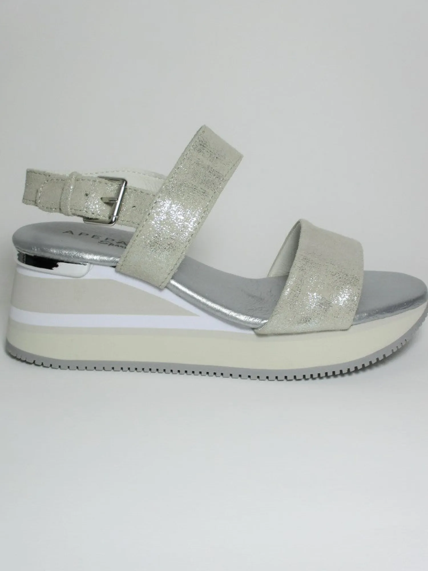 Sandalo pelle donna HONOR grigio<Apepazza Best