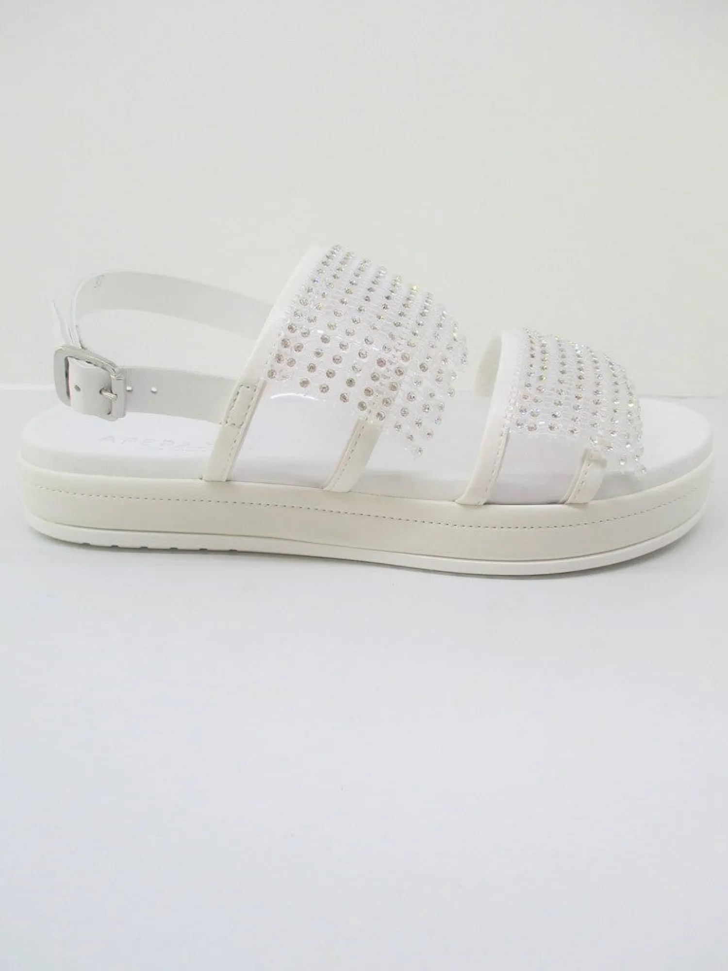 Sandalo pelle donna Isabella bianco<Apepazza Discount