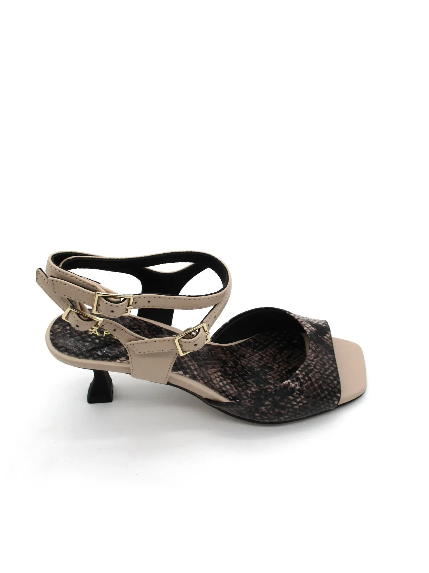 Sandalo pelle donna Cannella<Apepazza Hot