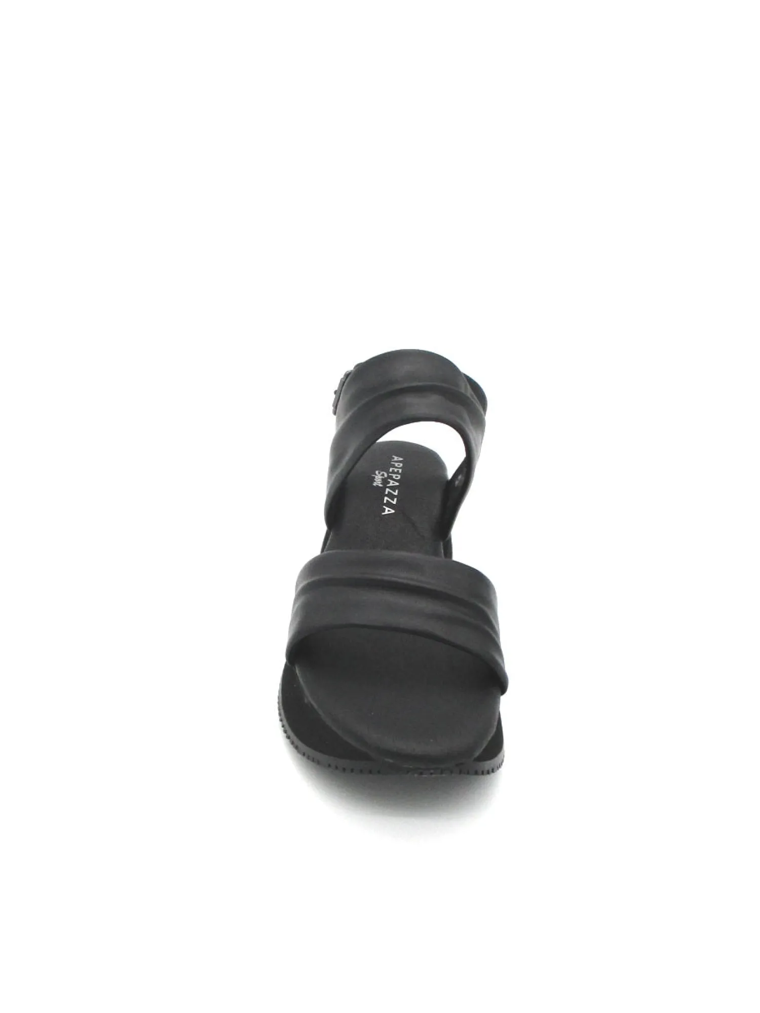 Sandalo pelle donna S2MIDSEA03 Mina Black<Apepazza Outlet