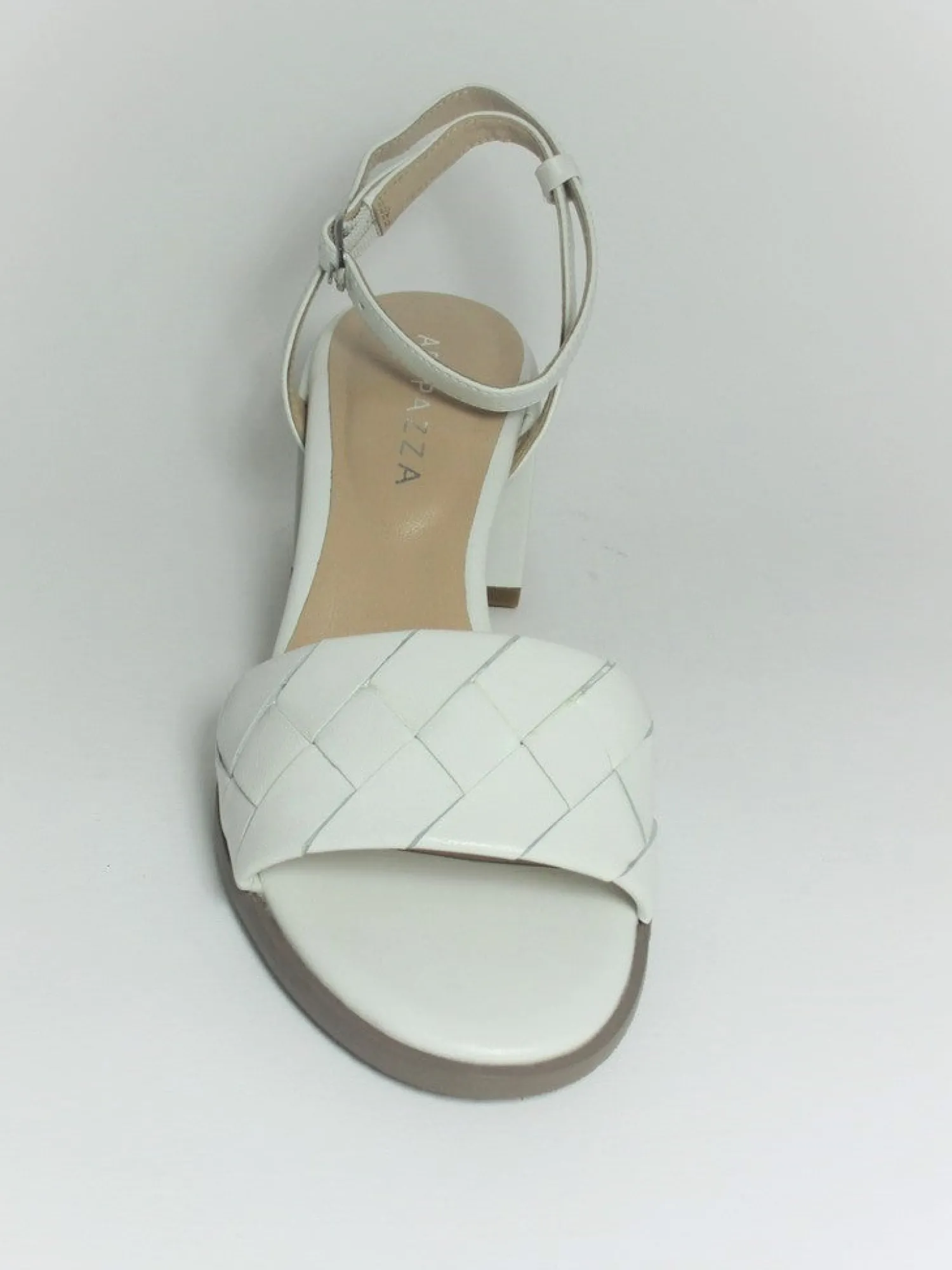 Sandalo pelle donna Maggie Bianco<Apepazza Best