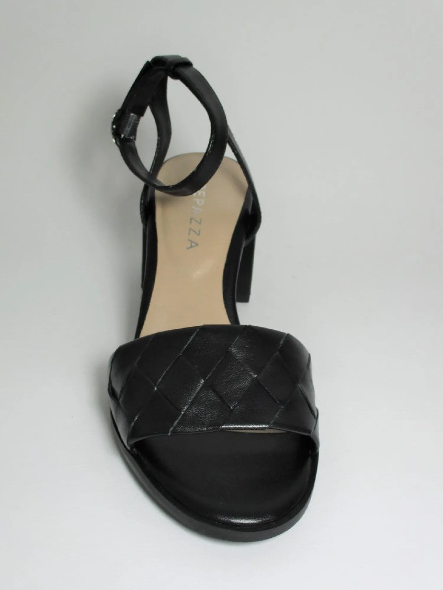 Sandalo pelle donna Maggie Nero<Apepazza Hot