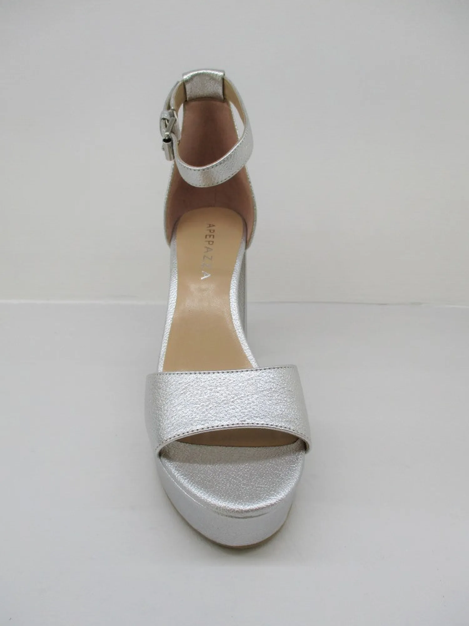 Sandalo pelle donna Alison argento<Apepazza Sale