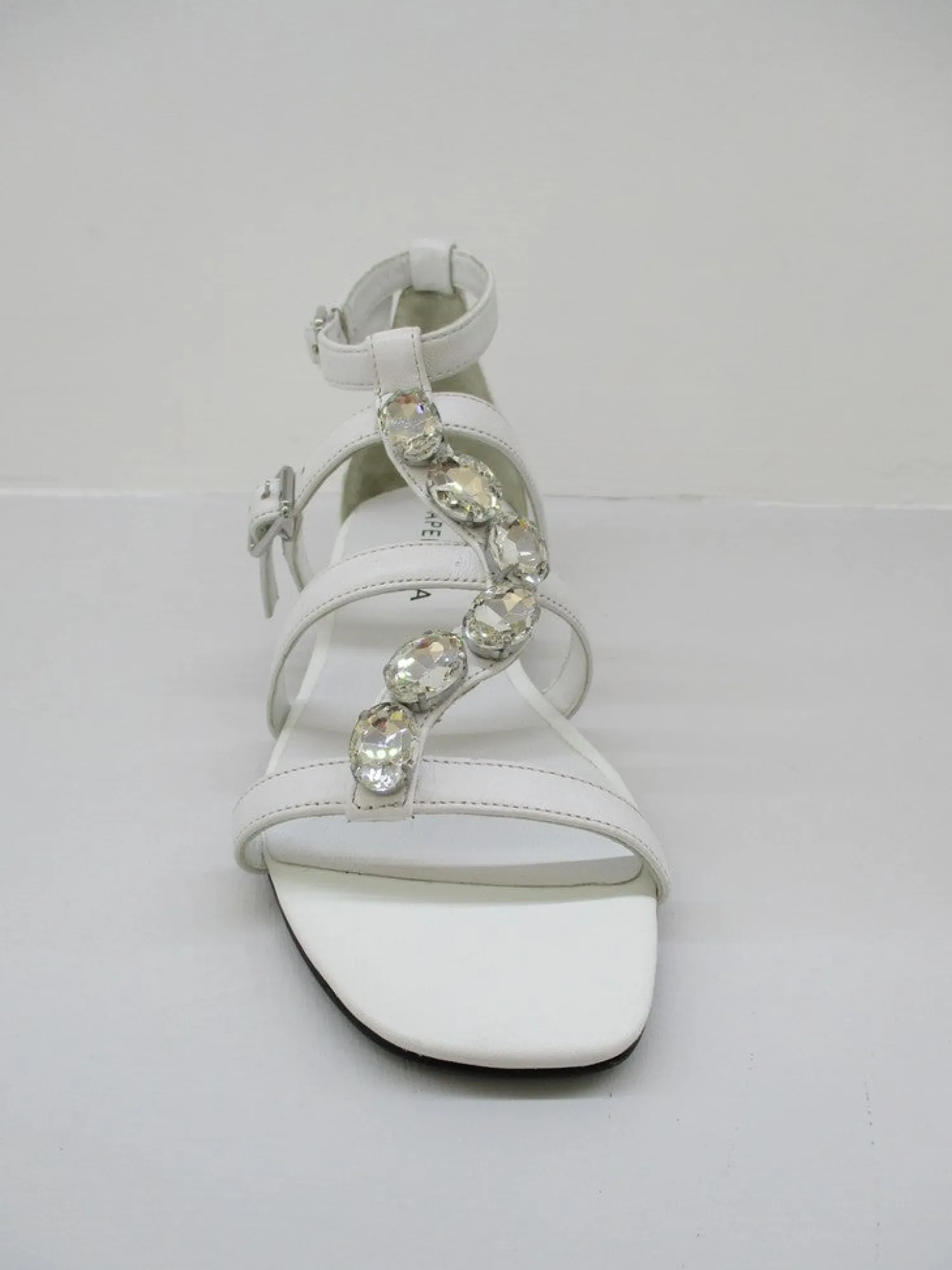 Sandalo pelle donna Poppy bianco<Apepazza New
