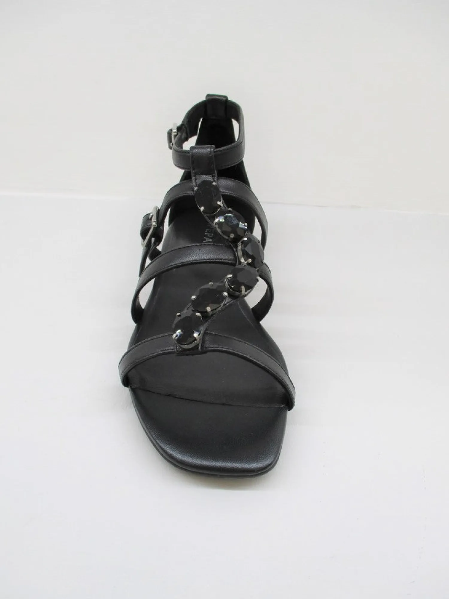 Sandalo pelle donna Poppy nero<Apepazza Discount