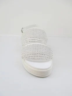 Sandalo pelle donna Isabella bianco<Apepazza Discount