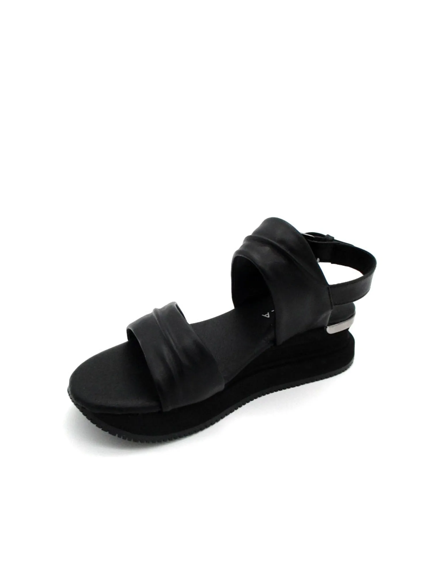 Sandalo pelle donna S2MIDSEA03 Mina Black<Apepazza Outlet