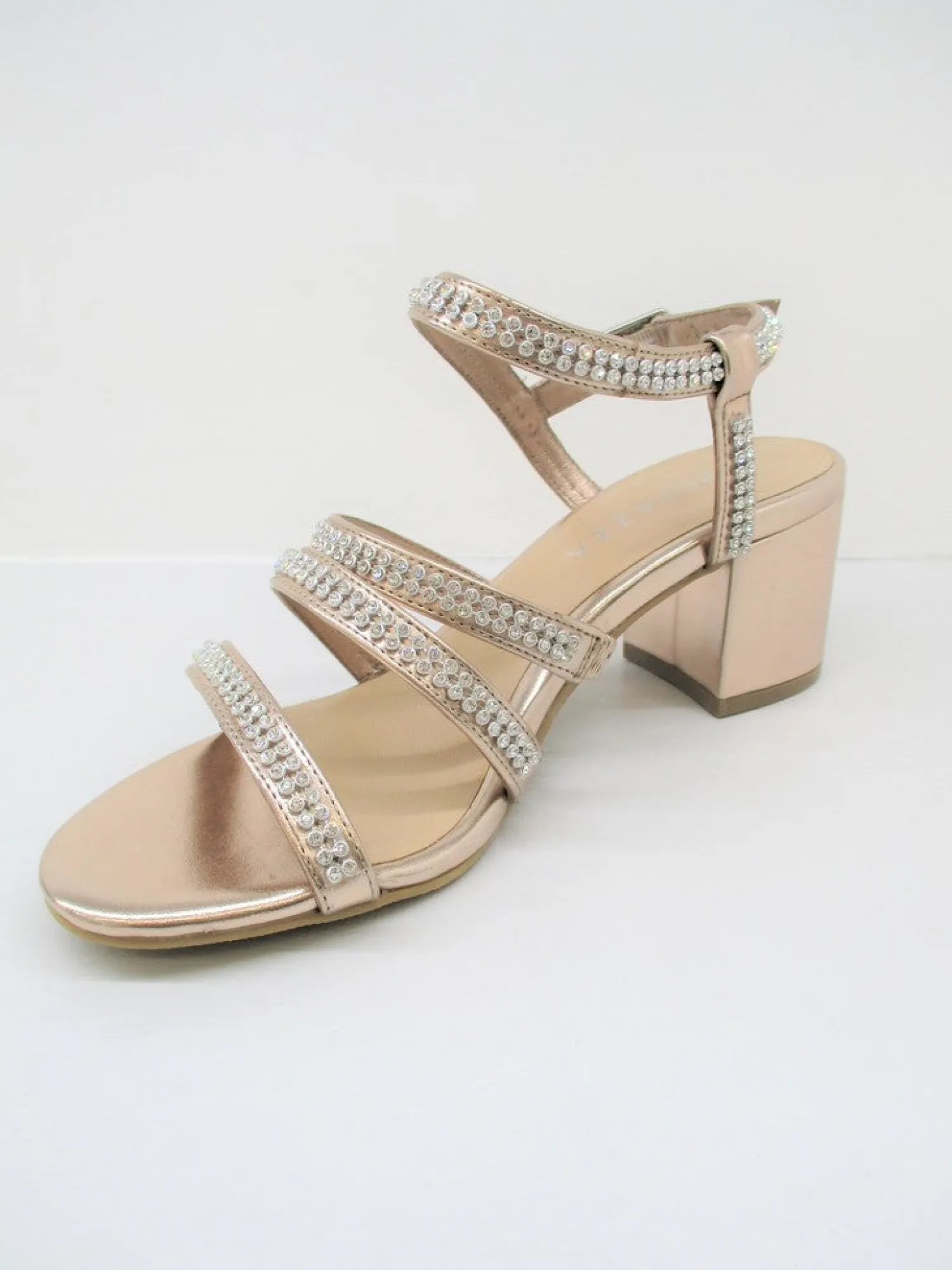 Sandalo pelle donna Mina cipria<Apepazza Discount