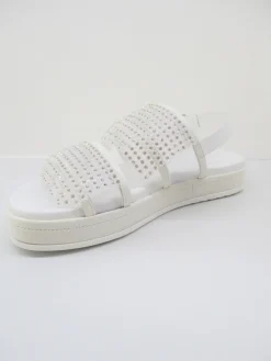 Sandalo pelle donna Isabella bianco<Apepazza Discount