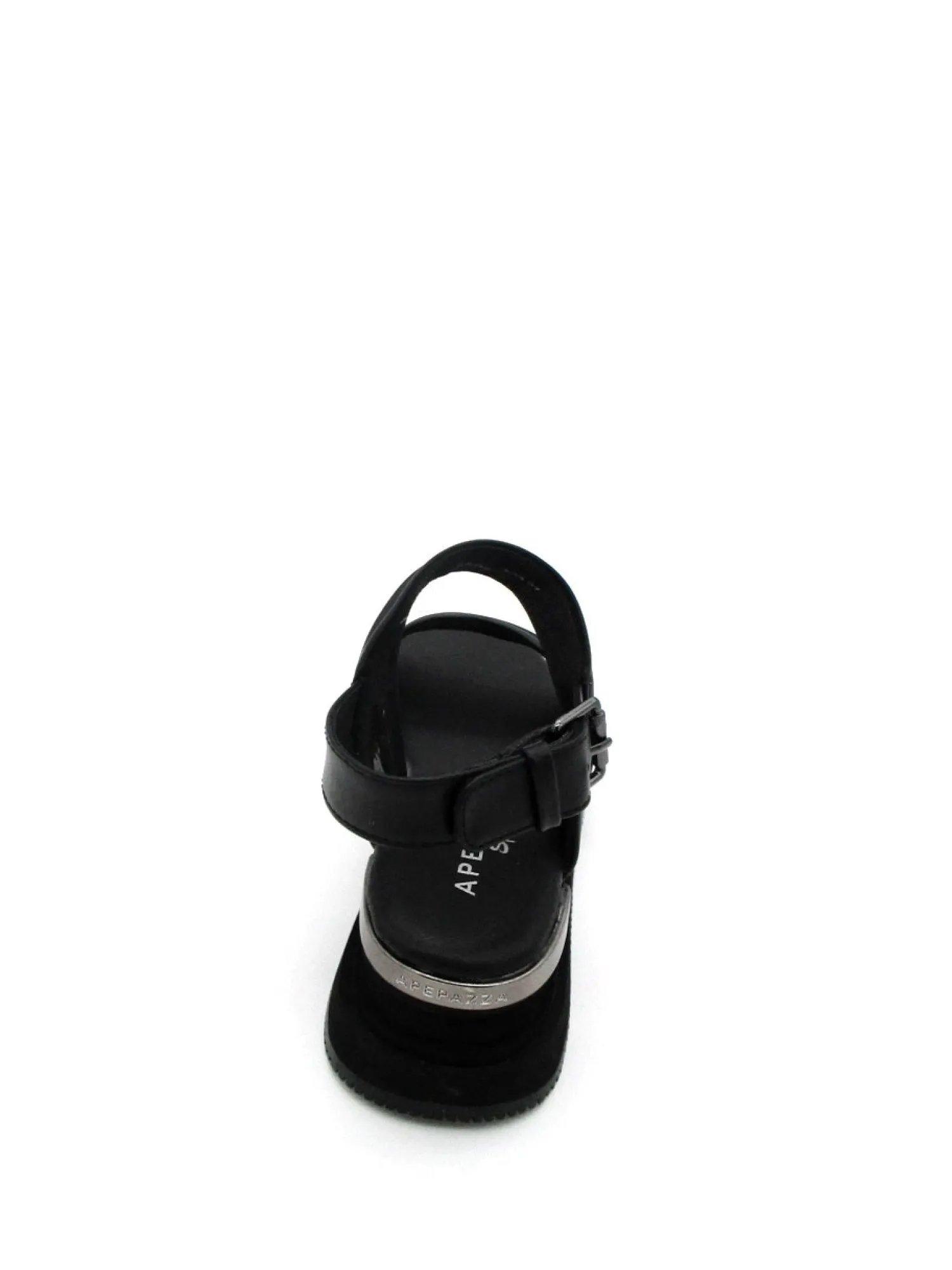 Sandalo pelle donna S2MIDSEA03 Mina Black<Apepazza Outlet