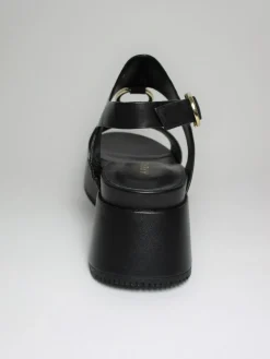 Sandalo pelle donna Zelda Nero<Apepazza New