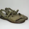 Sandalo pelle donna A46004 Verde<AS98 Hot