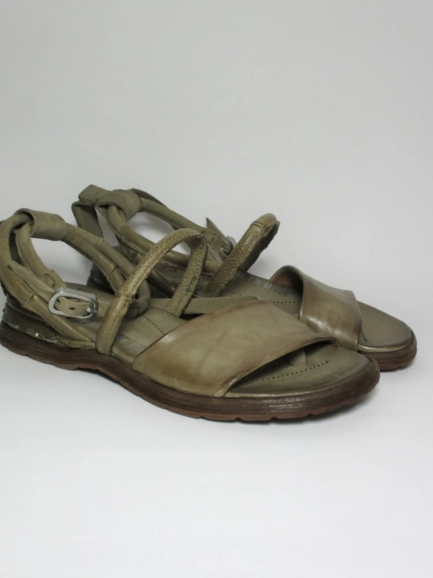 Sandalo pelle donna A46004 Verde<AS98 Hot
