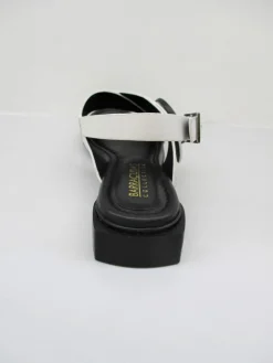 Sandalo pelle donna Barracuda's bianco/nero 0502<Adele Dezzotti Hot
