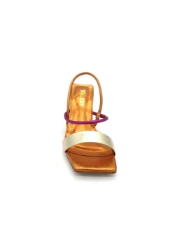 Sandalo pelle donna 1773-C Valery Oro<Valery Calzature New