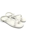 Sandalo pelle donna GD1060 Bianco<Cafènoir Fashion