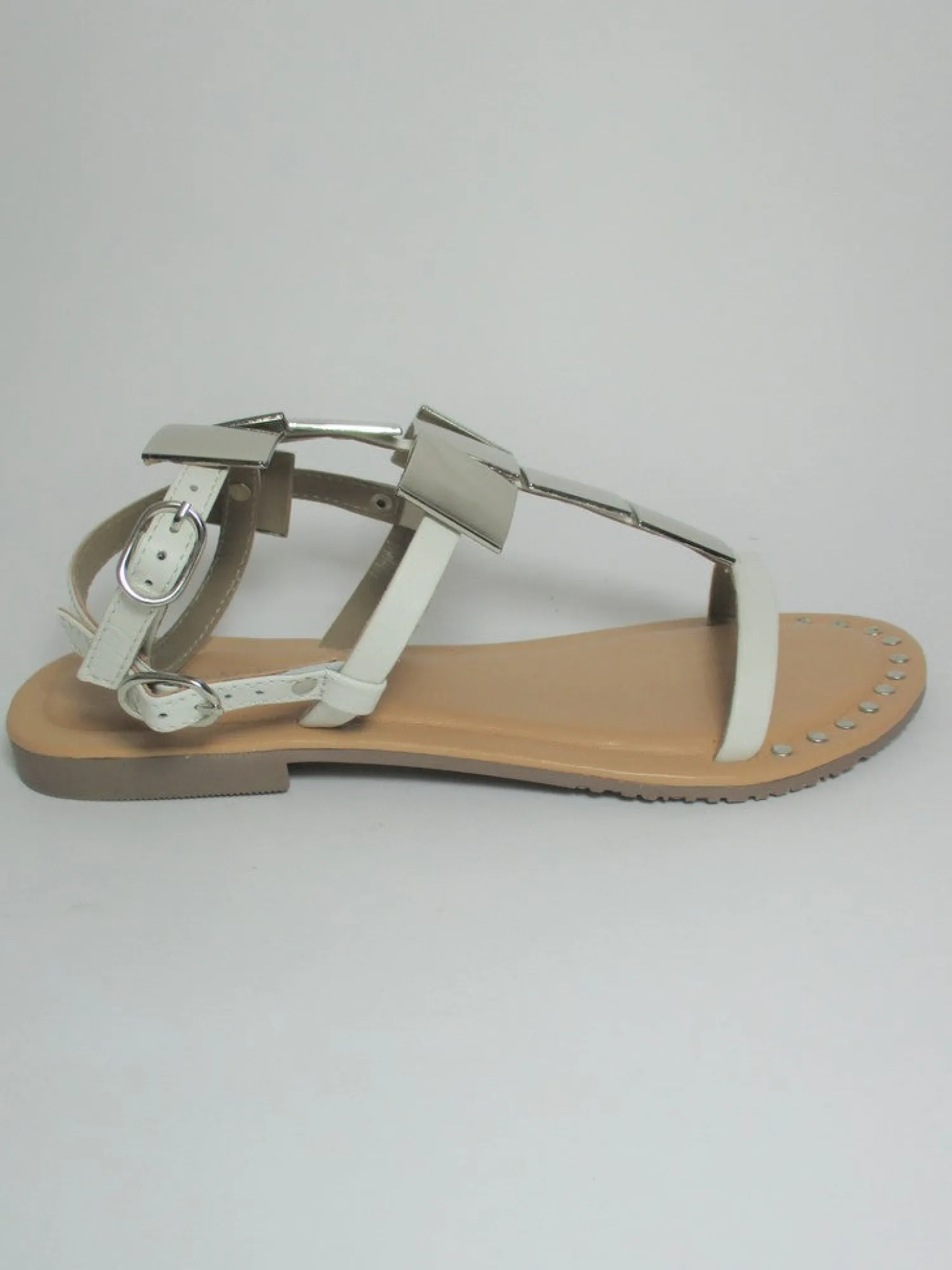 Sandalo pelle donna GL 1020 Bianco<Cafènoir Sale