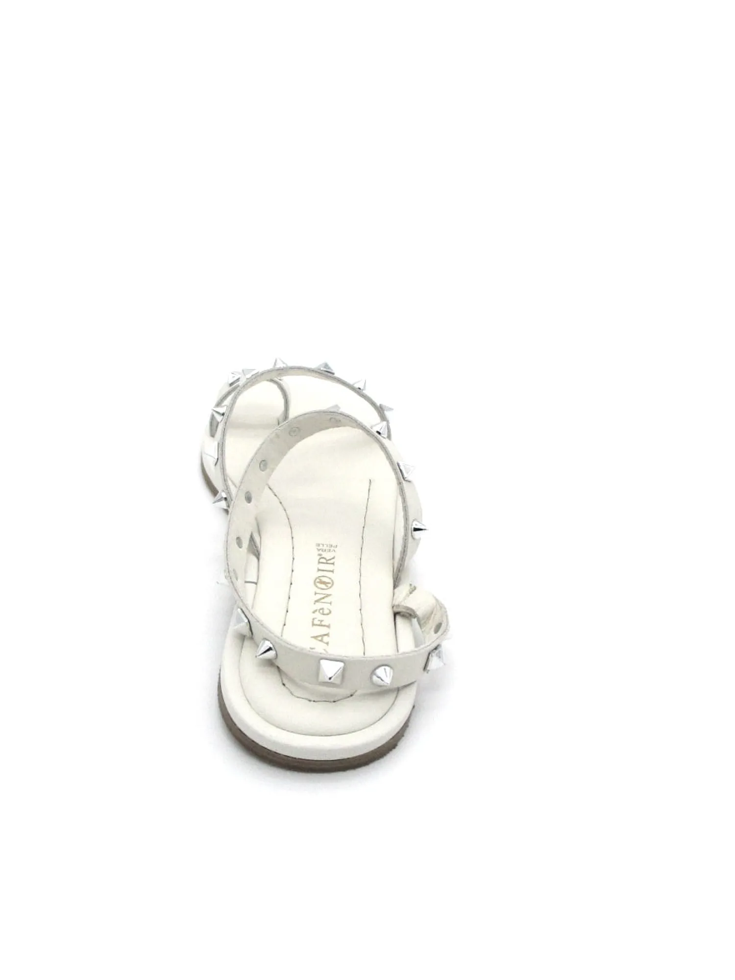 Sandalo pelle donna GD1060 Bianco<Cafènoir Fashion