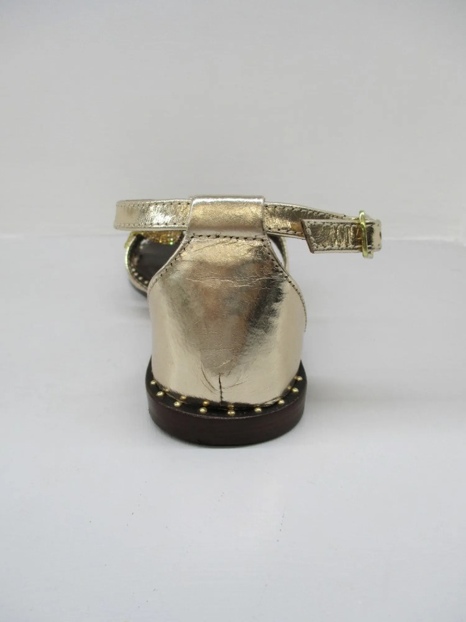 Sandalo pelle donna GB277 platino<Cafènoir Discount