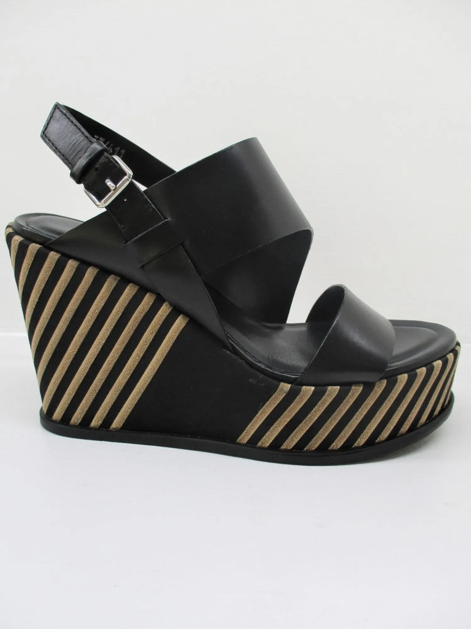 Sandalo pelle donna 1801 nero<Cris Vergrè Online