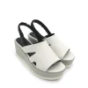 Sandalo pelle donna 2101 Jil Mousse gesso<Gianmarco Sorelli Fashion
