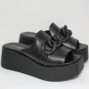 Sandalo pelle donna 2953/OPAK Nero<Gianmarco Sorelli Discount
