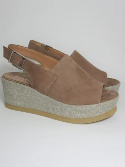 Sandalo pelle donna 2054 Taupe<Gianmarco Sorelli Best