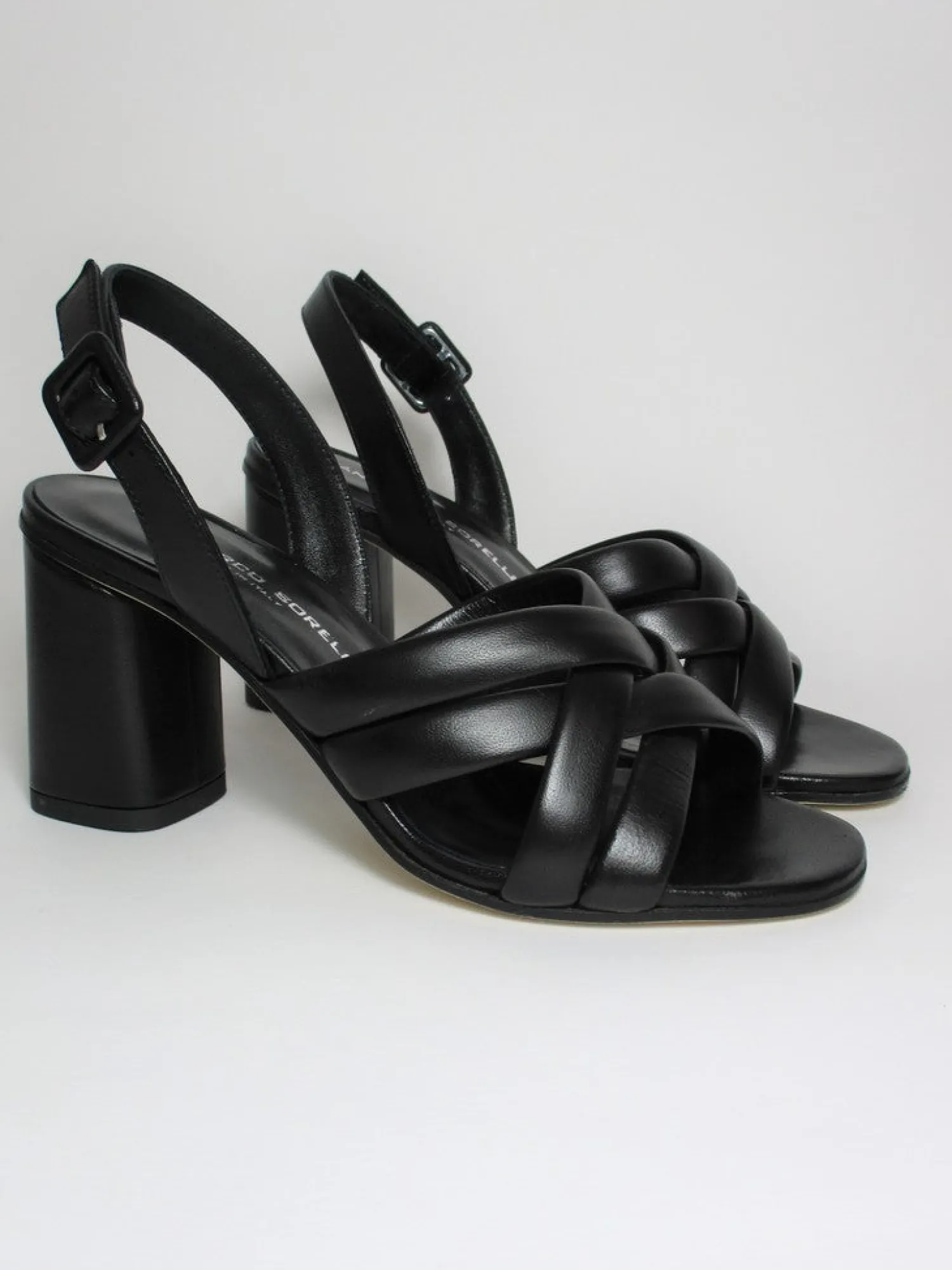 Sandalo pelle donna 2069 nero<Gianmarco Sorelli Online