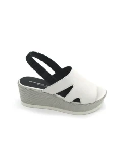 Sandalo pelle donna 2101 Jil Mousse gesso<Gianmarco Sorelli Fashion