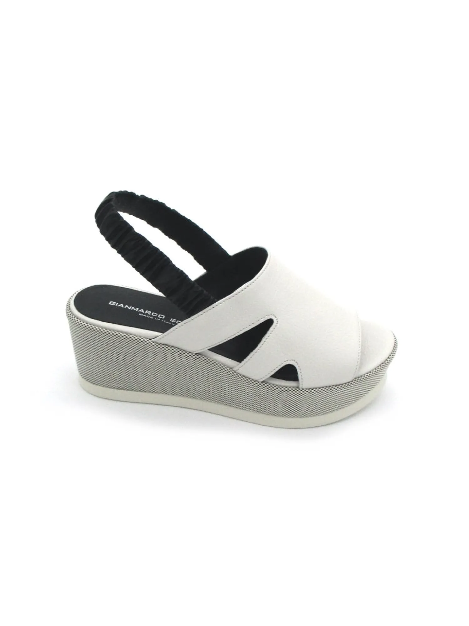 Sandalo pelle donna 2101 Jil Mousse gesso<Gianmarco Sorelli Fashion
