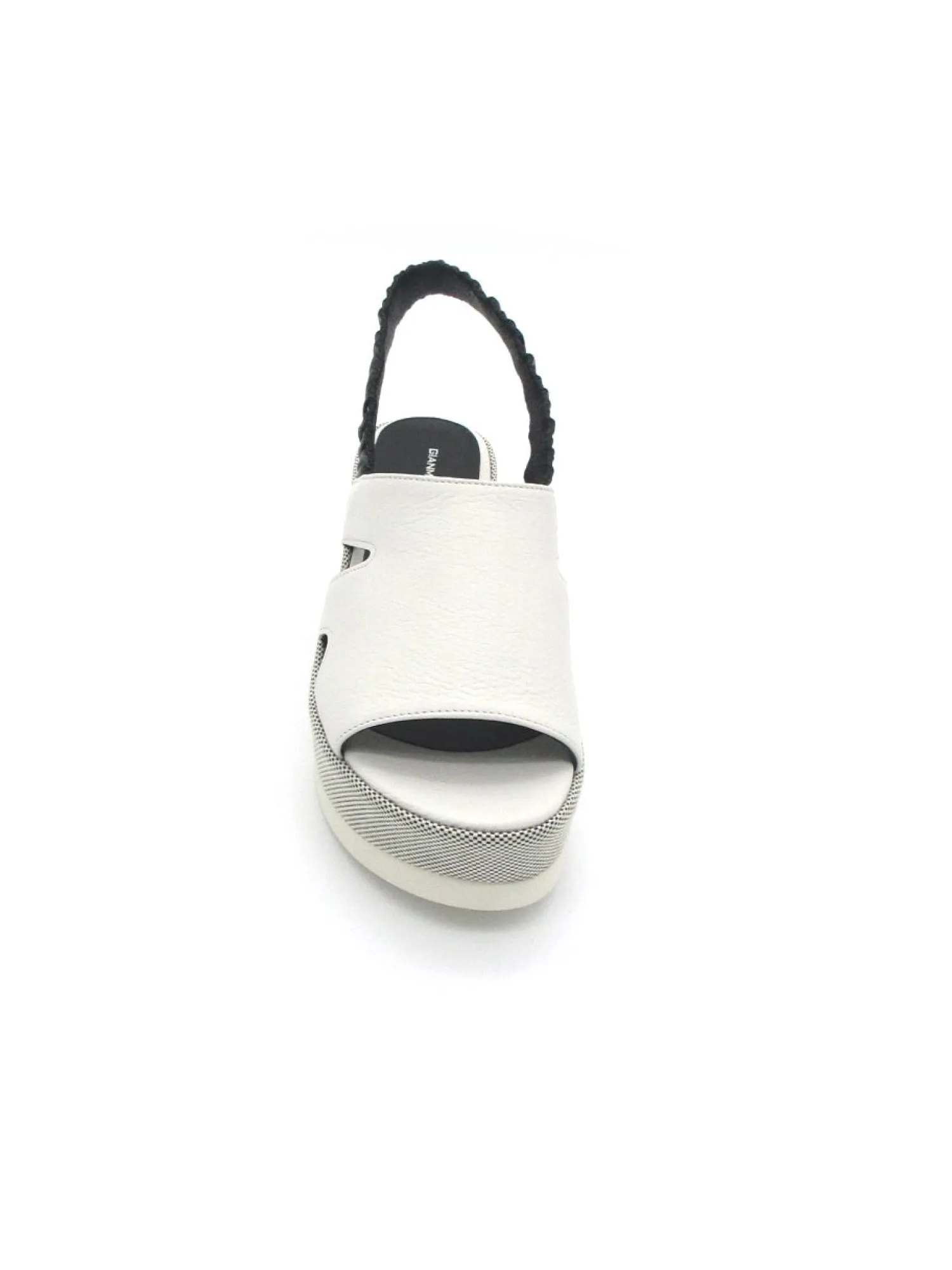 Sandalo pelle donna 2101 Jil Mousse gesso<Gianmarco Sorelli Fashion