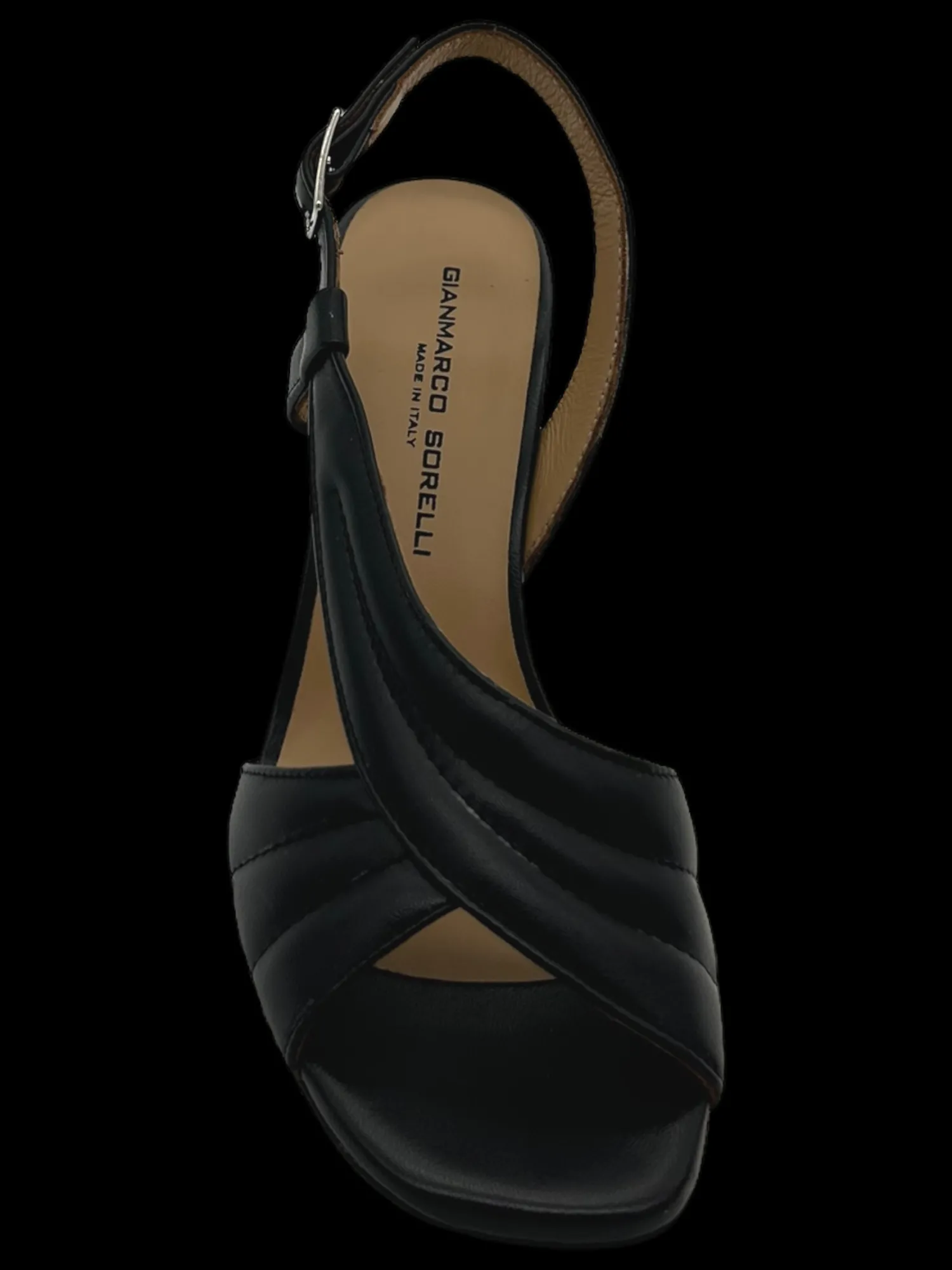 Sandalo pelle donna Alba Black - 2169 -<Gianmarco Sorelli Fashion
