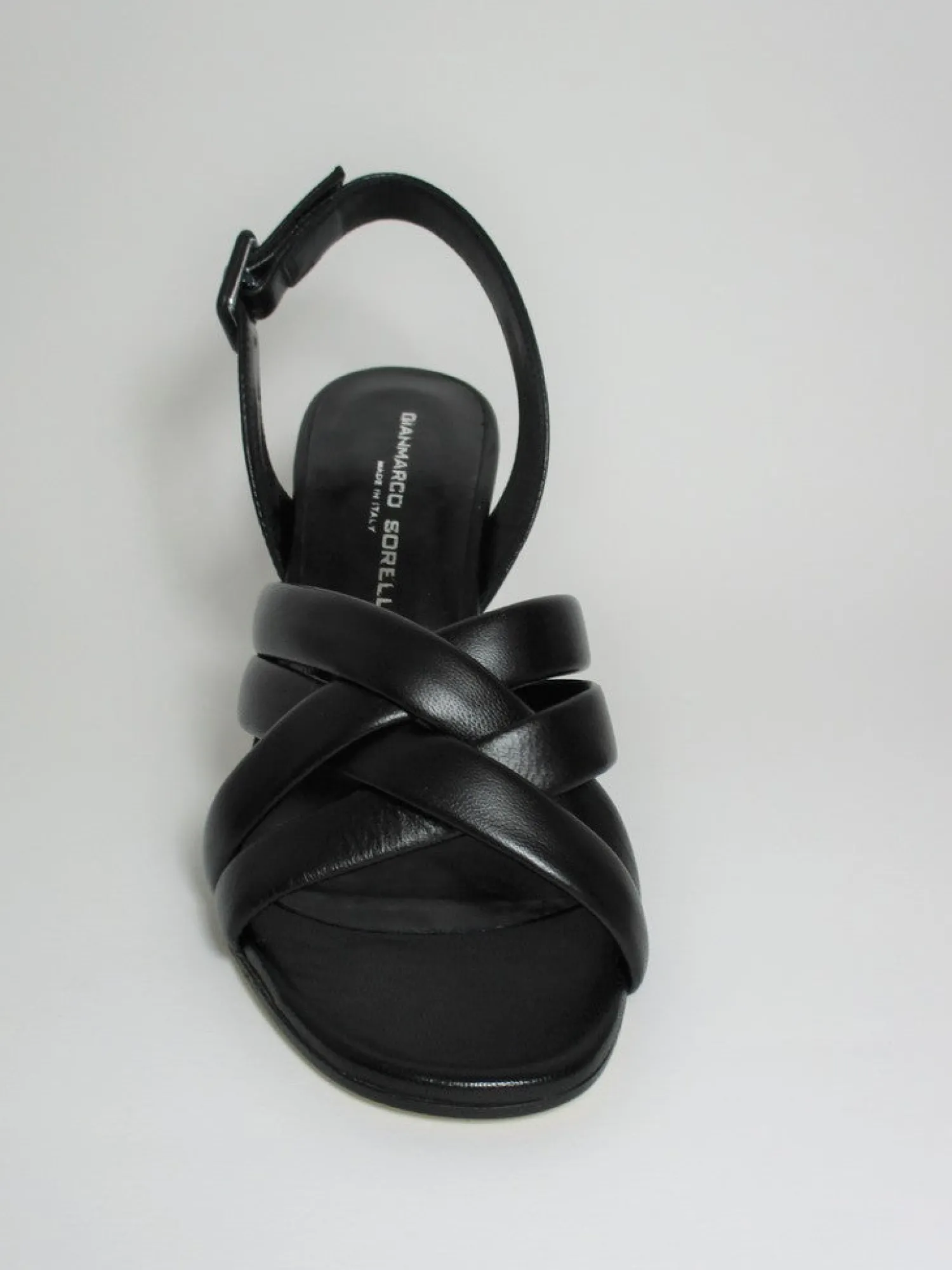 Sandalo pelle donna 2069 nero<Gianmarco Sorelli Online