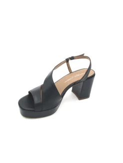 Sandalo pelle donna 2132 Nora Blu<Gianmarco Sorelli Clearance