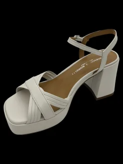 Sandalo pelle donna Livia Mousse Gesso - 2230 -<Gianmarco Sorelli Clearance