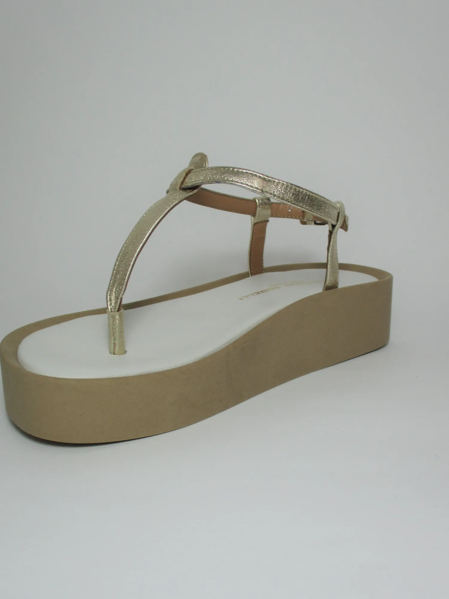 Sandalo pelle donna 2070 Platino<Gianmarco Sorelli New