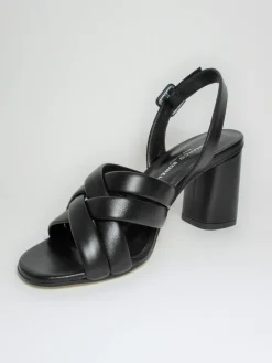 Sandalo pelle donna 2069 nero<Gianmarco Sorelli Online