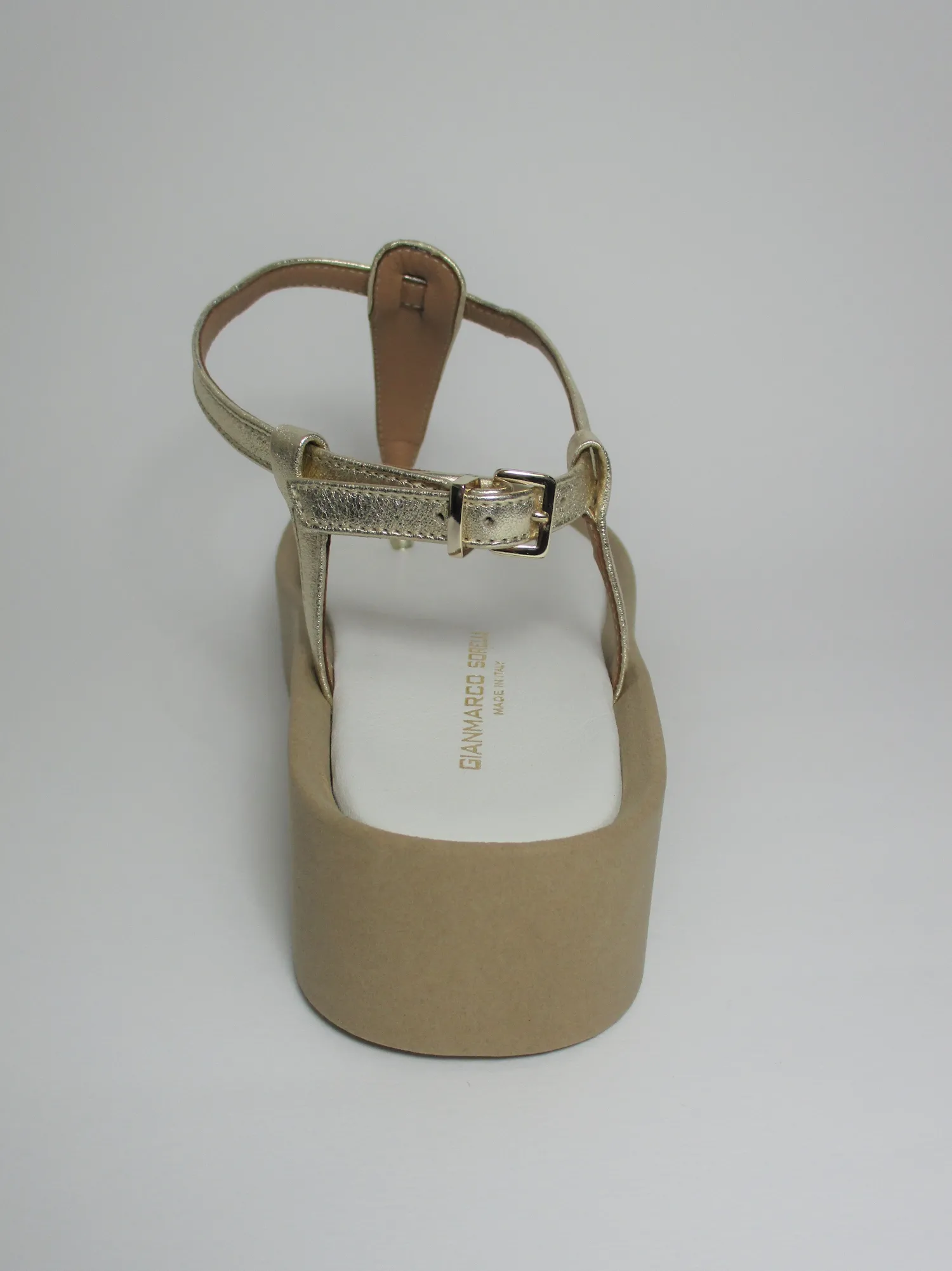 Sandalo pelle donna 2070 Platino<Gianmarco Sorelli New