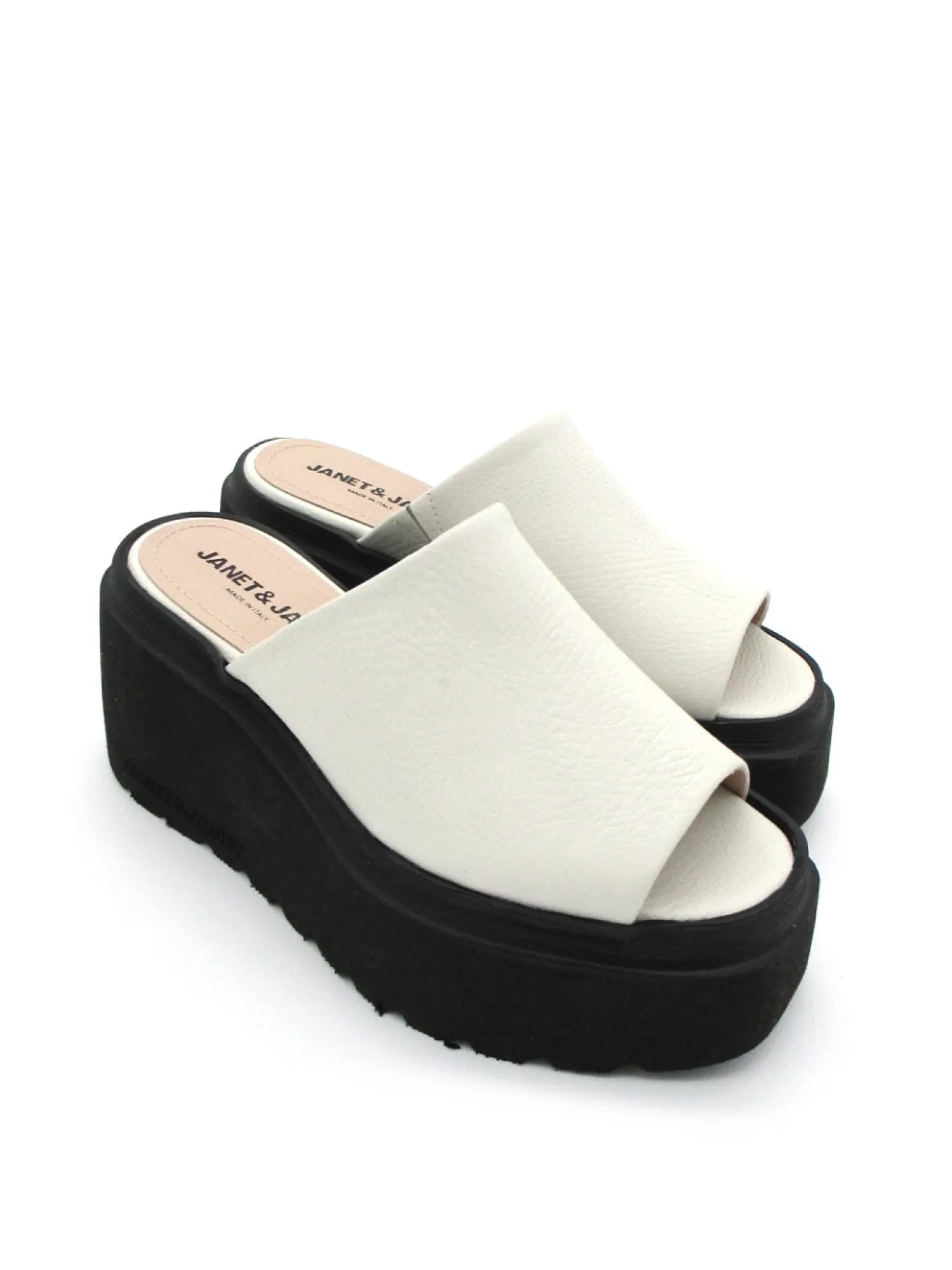 Sandalo pelle donna Janet & Janet Agata 3183 Bianco<Janet Sport Sale