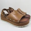 Sandalo pelle donna M06017 cuoio<Mjus Discount