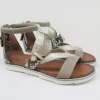 Sandalo pelle donna 740073 grigio<Mjus Clearance