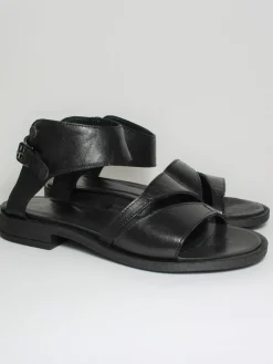 Sandalo pelle donna Julia 1058 Nero<Oxs Best