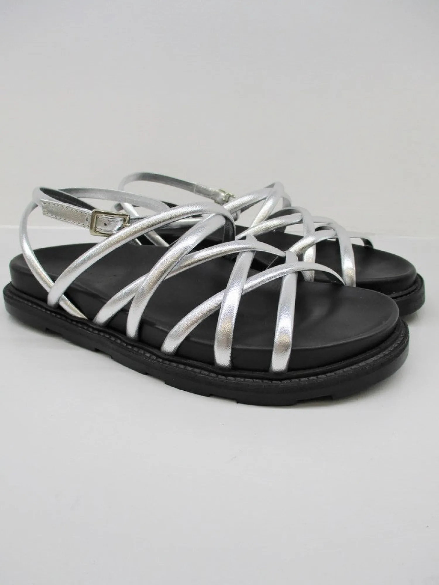 Sandalo pelle donna VIC MATIE 1X8392D argento<Vic Matiè Discount