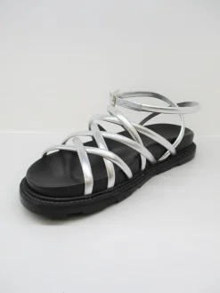 Sandalo pelle donna VIC MATIE 1X8392D argento<Vic Matiè Discount