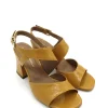 Sandalo pelle lucida donna Alba Saffron - 2116 -<Gianmarco Sorelli Clearance