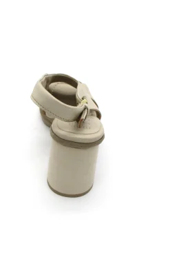 Sandalo pelle tacco donna Cappuccino - T57001 -<Mjus Online